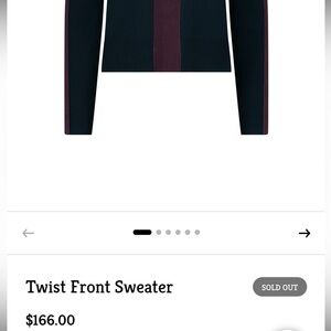 Twist Front Knit Sweater